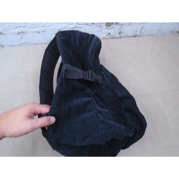 Trans By Jansport Black Corduroy Red Large Zippered Backpack - Picture 15 of 15